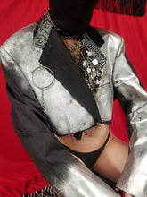 Silver metallic jacket